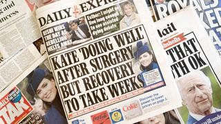 Kate MIddleton on newspaper front covers