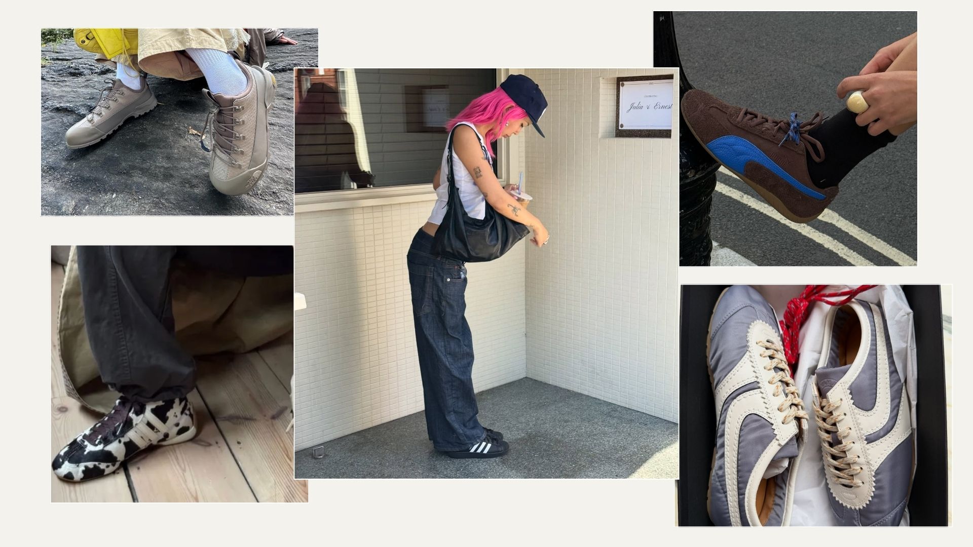 influencers wearing winter trainer trends