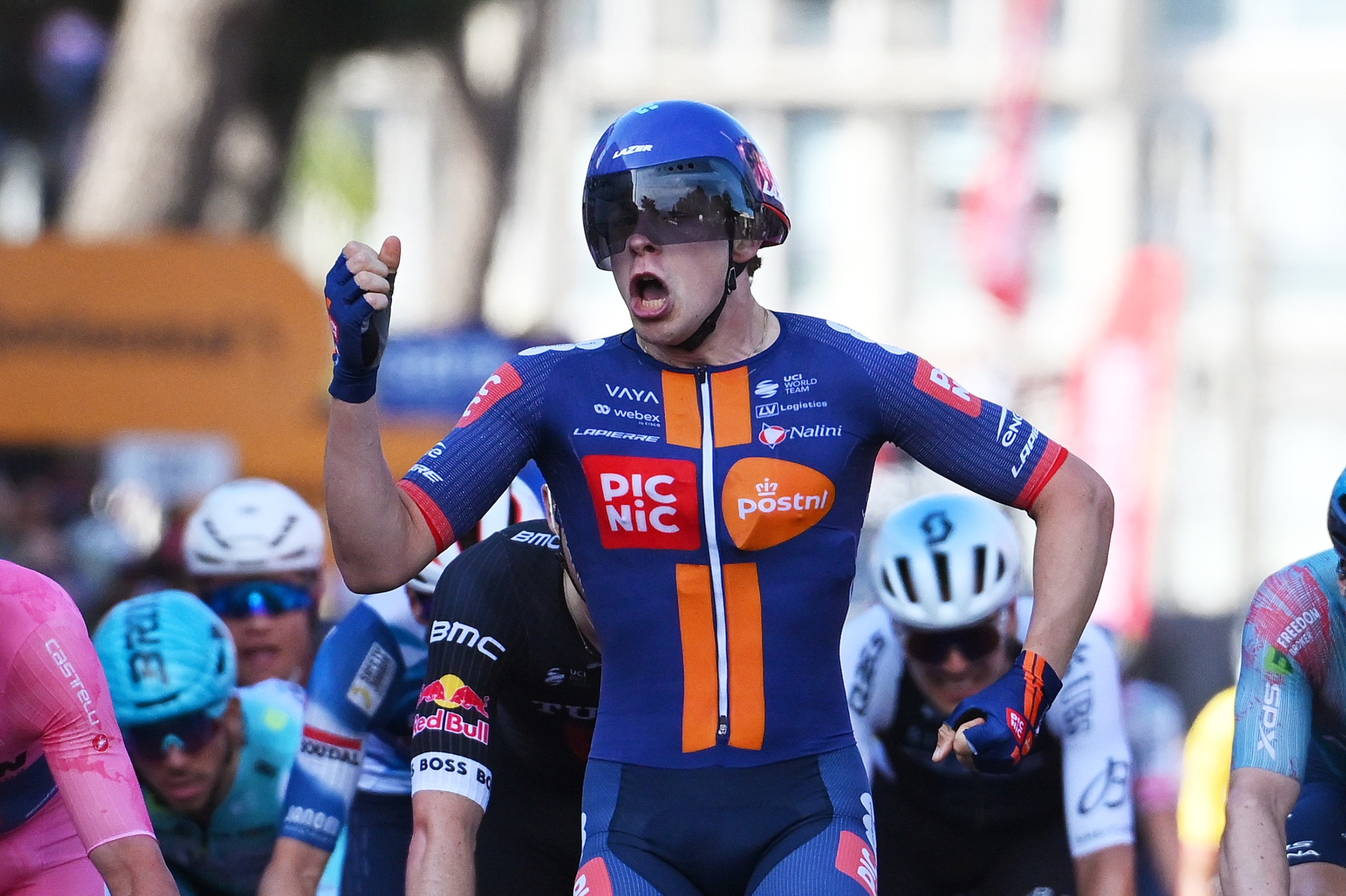 Casper van Uden at the Giro