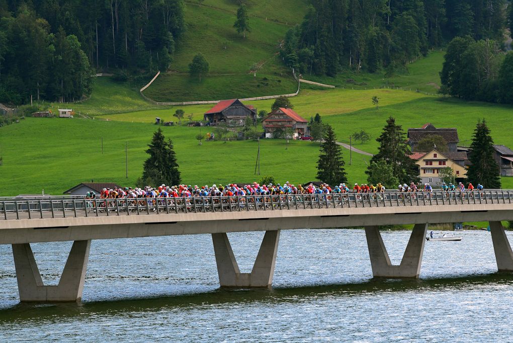 The Tour de Suisse peloton