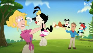 The Animaniacs are back with a special Jurassic Park promo.