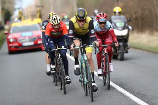 Lars Boom on the front of the stage 2 breakaway at Paris-Nice