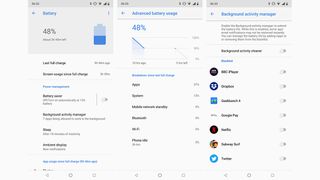 Battery management in Android 8 Oreo