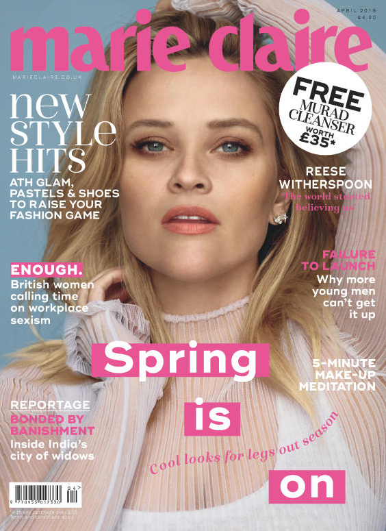 'I Feel A Reckoning' Reese Witherspoon On Her Time's Up Battle | Marie ...