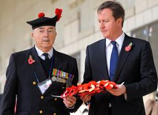 David Cameron lays a wreath in Korea on Remembrance Day