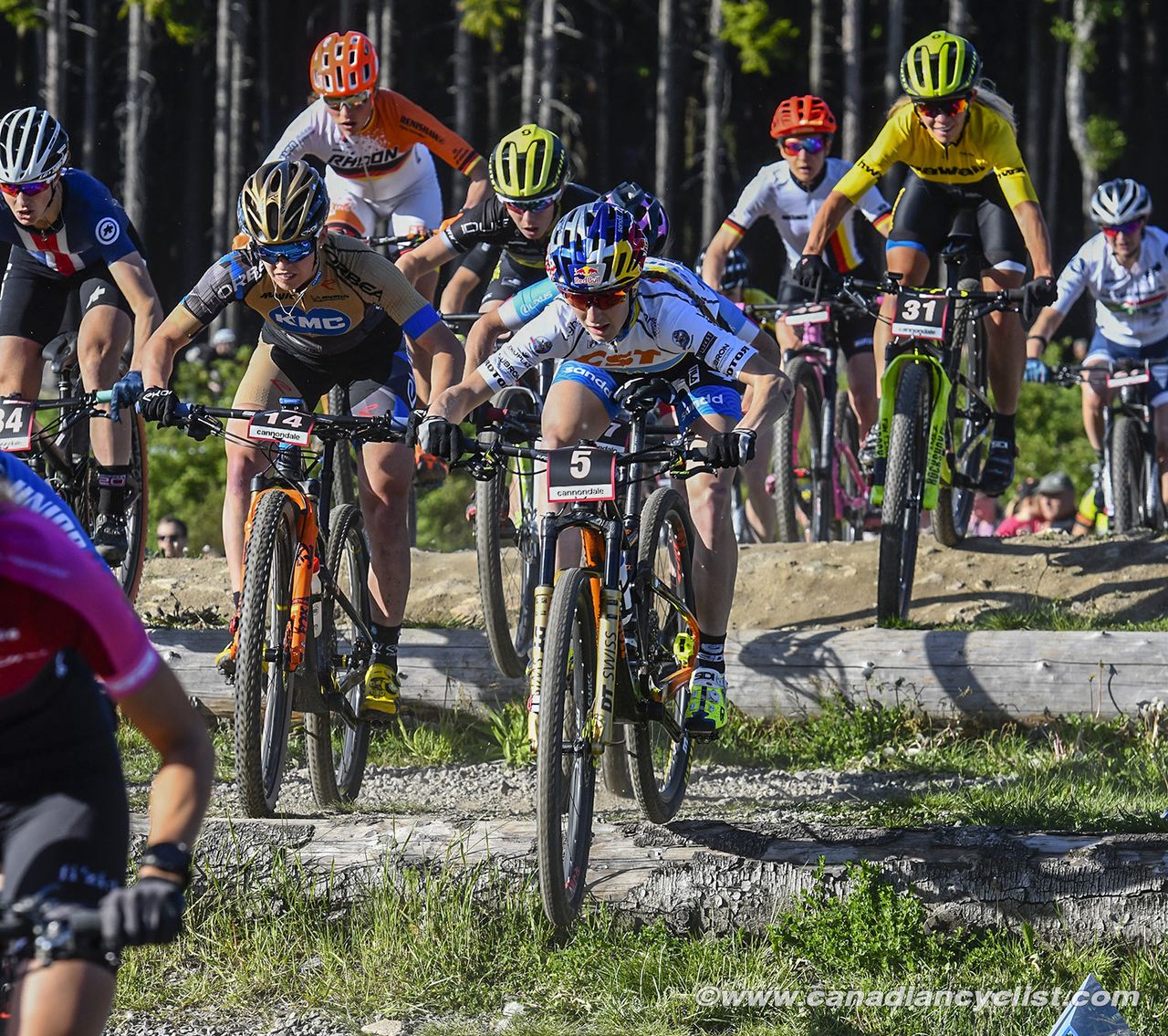 Malene Degn (KMC-Ekoi-Orbea), Yana Belomoina (CST Sandd Bafang MTB Racing Team)