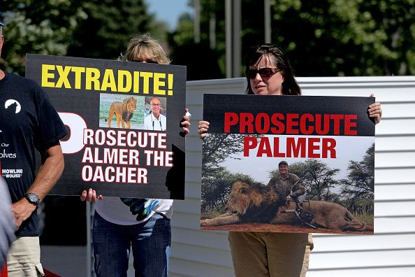 Memorial and protest for Cecil the lion