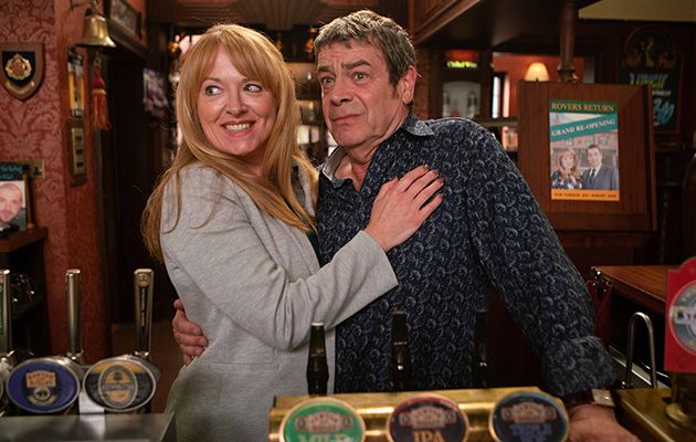 In Coronation Street Johnny and Jenny admire their names over the door