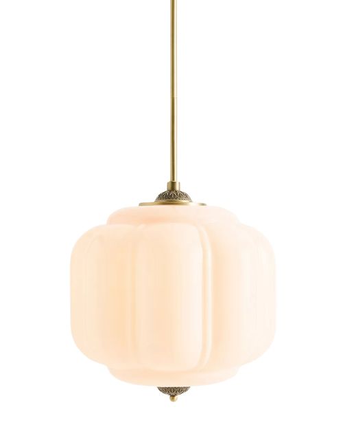 Eloise Scallop Milk Glass Pendant Ceiling Light