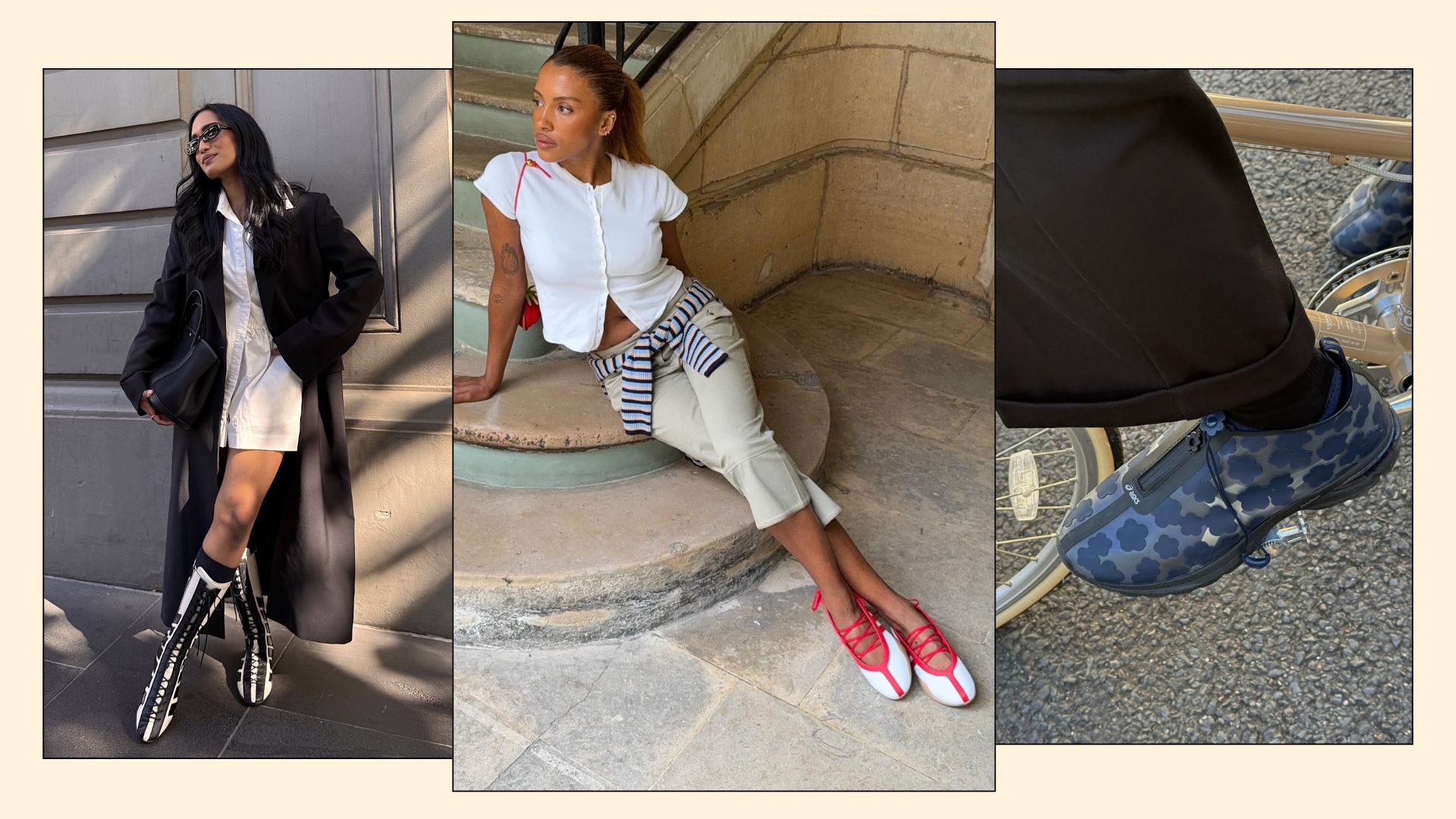 A collage of the biggest trainer trends of 2026. 