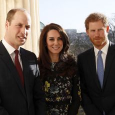 london, england january 17 l r prince william, duke of cambridge, catherine, duchess of cambridge and prince harry during an event to announce plans for heads together ahead of the 2017 virgin money london marathon at ica on january 17, 2017 in london, england heads together, charity of the year 2017, is led by the duke duchess of cambridge and prince harry in partnership with leading mental health charities photo by stefan wermuth wpa pool getty images
