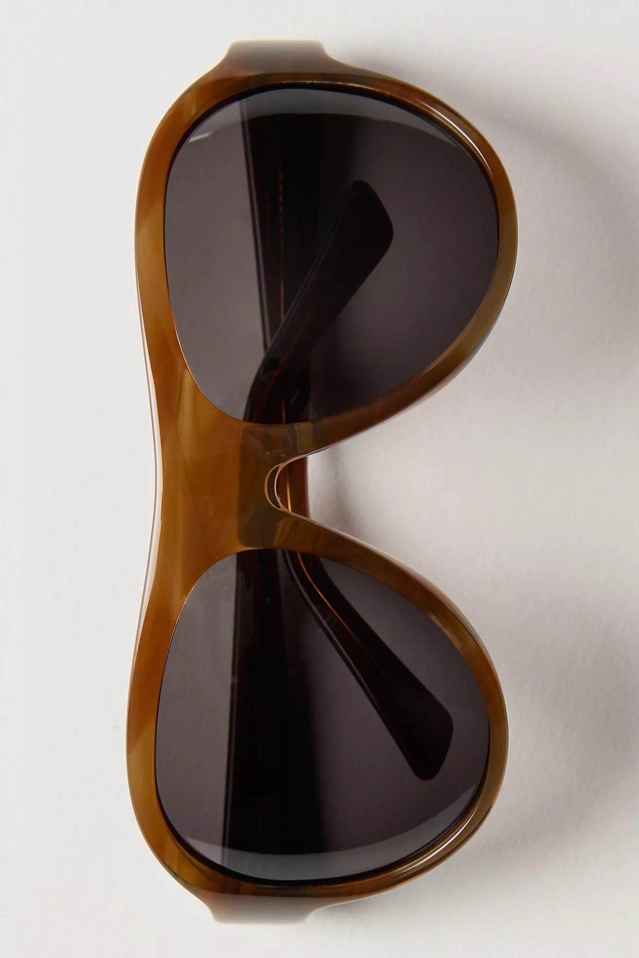 Reese Oversized Shield Aviator Sunglasses