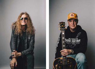 Glenn Hughes and Joe Bonamassa studio portraits