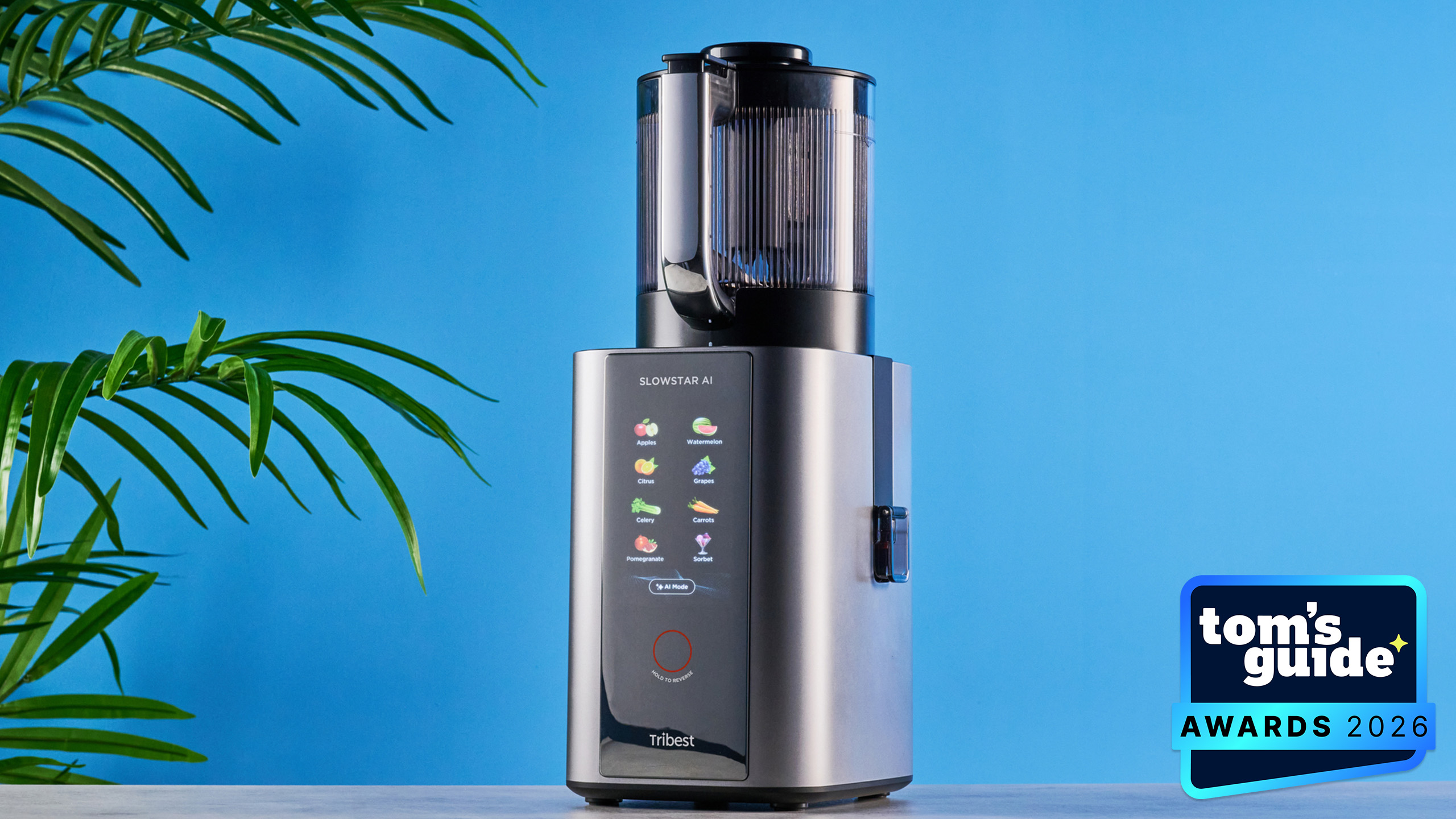 Tom's Guide Awards 2026 winner: Tribest Slowstar AI Vertical Hopper Juicer