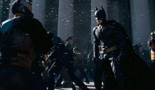 The Dark Knight Rises Batman vs Bane fight