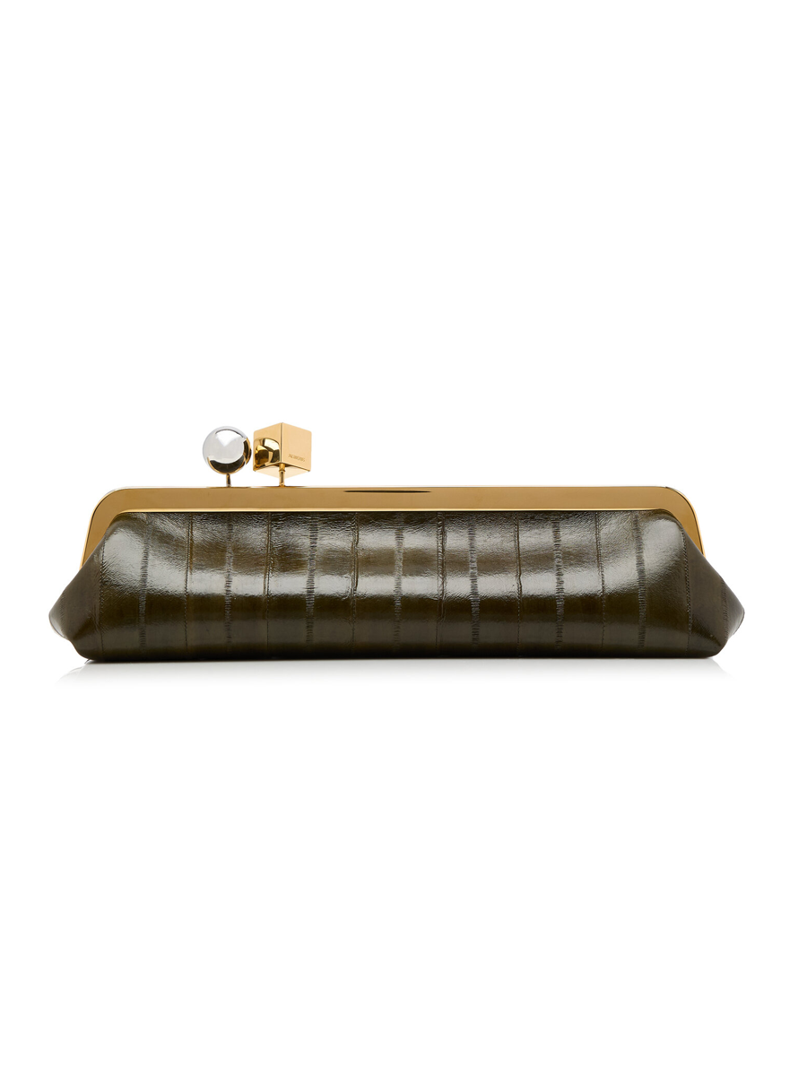 The Salon Leather Clutch