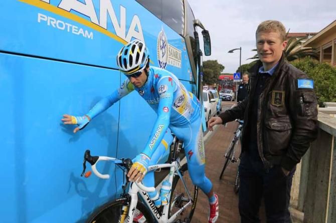 Alexandre Vinokurov and Vincenzo Nibali
