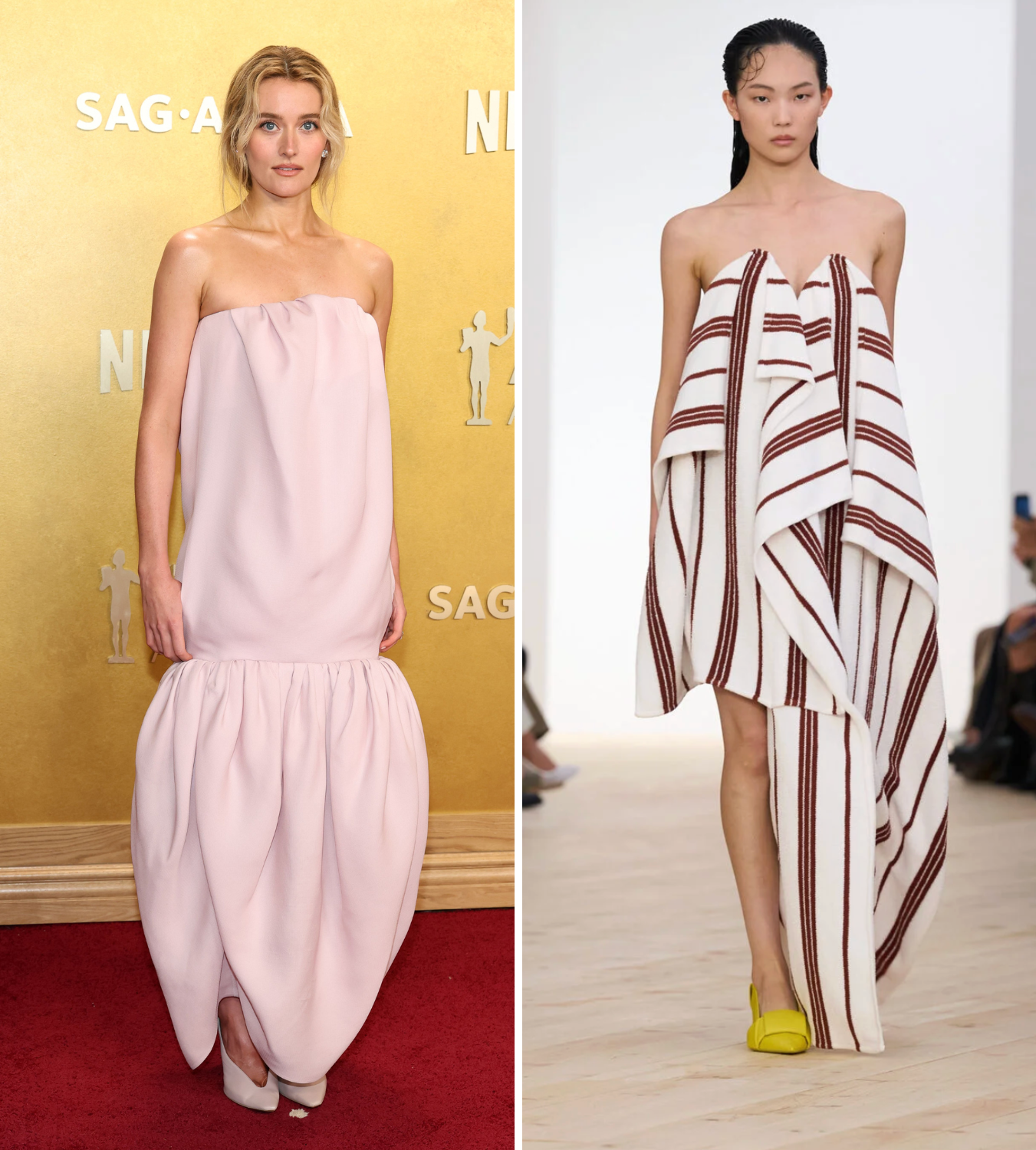 Sarah Pidgeon SAG Awards, Loewe ss26 runway