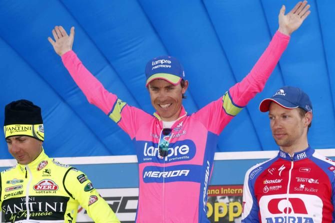 Damiano Cunego (Lampre Merida) was happy to get off the mark.