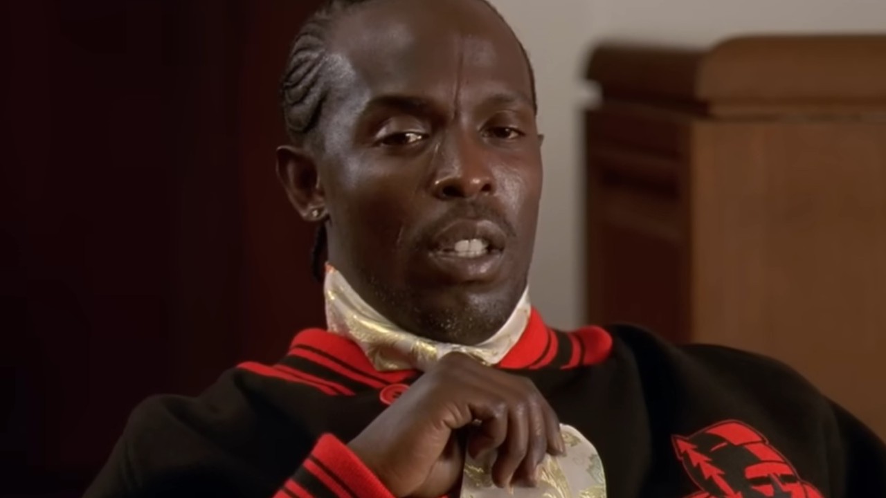 MIchael K. Williams on the stand as Omar in The Wire