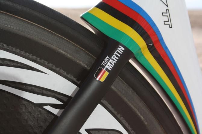 The big update to Martin&rsquo;s bike is his switch to SRAM Red 22