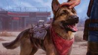 Magic: The Gathering Fallout crossover card art - Dogmeat (detail)