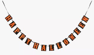 An image of the Happy Halloween banner from John Lewis