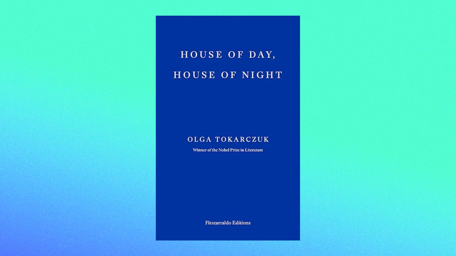 an image of the book against a green-blue background