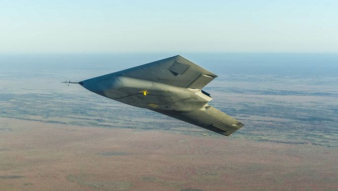 Taranis drone in flight