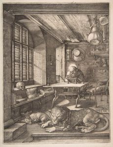 Saint Jerome in His Study, 1514, by Albrecht Dürer.