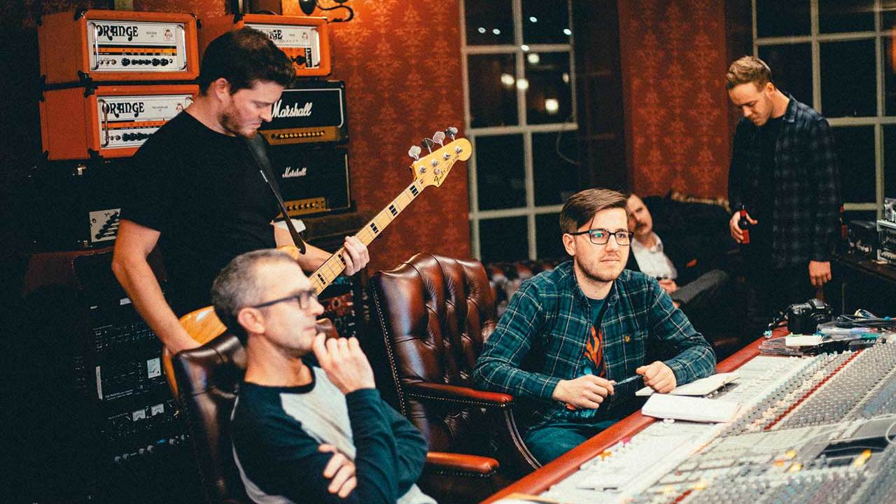 Black Peaks in the studio