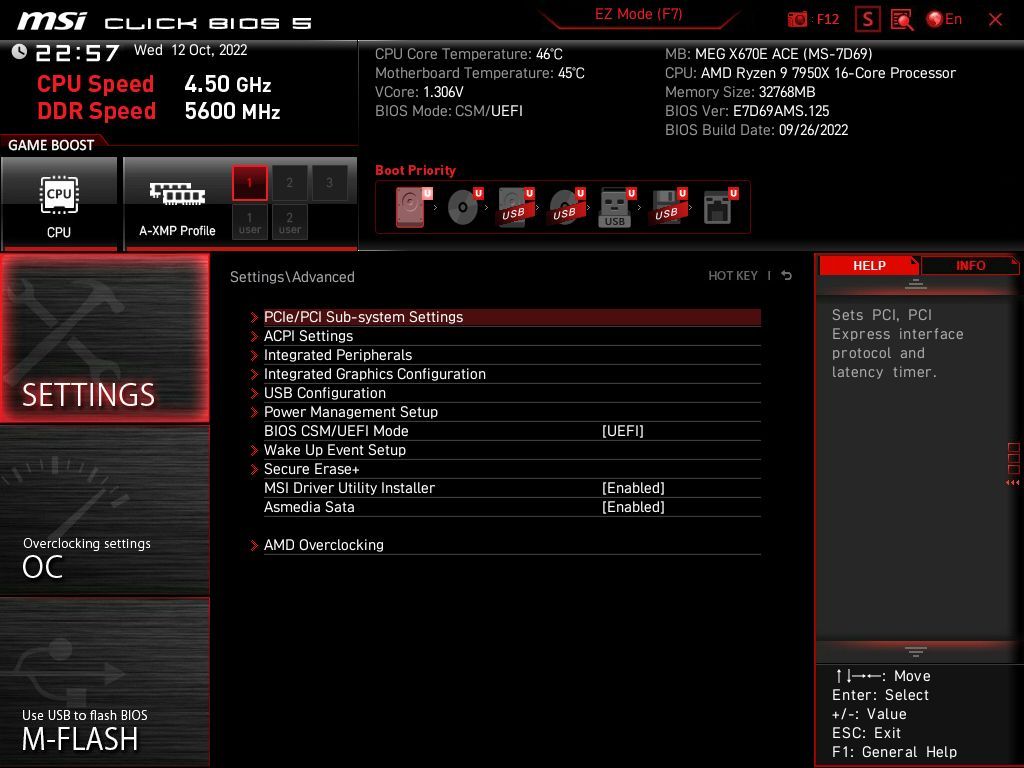 MSI MEG X670E Ace
