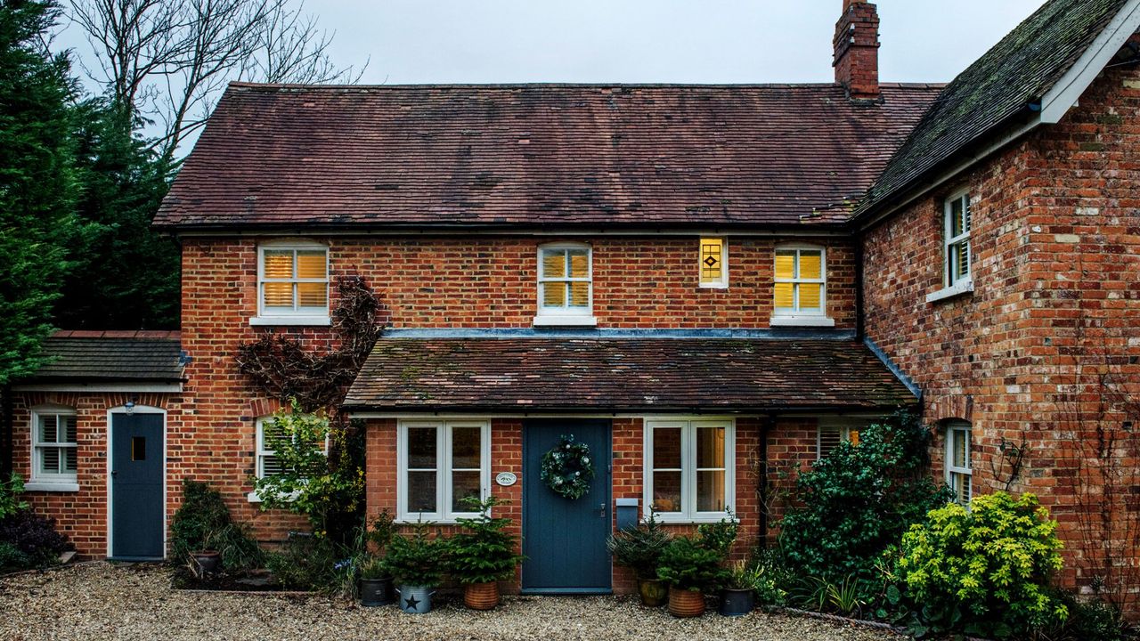 exterior with sash window and trees