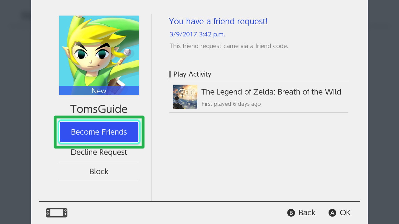Как добавить друзей на Nintendo Switch - станьте друзьями