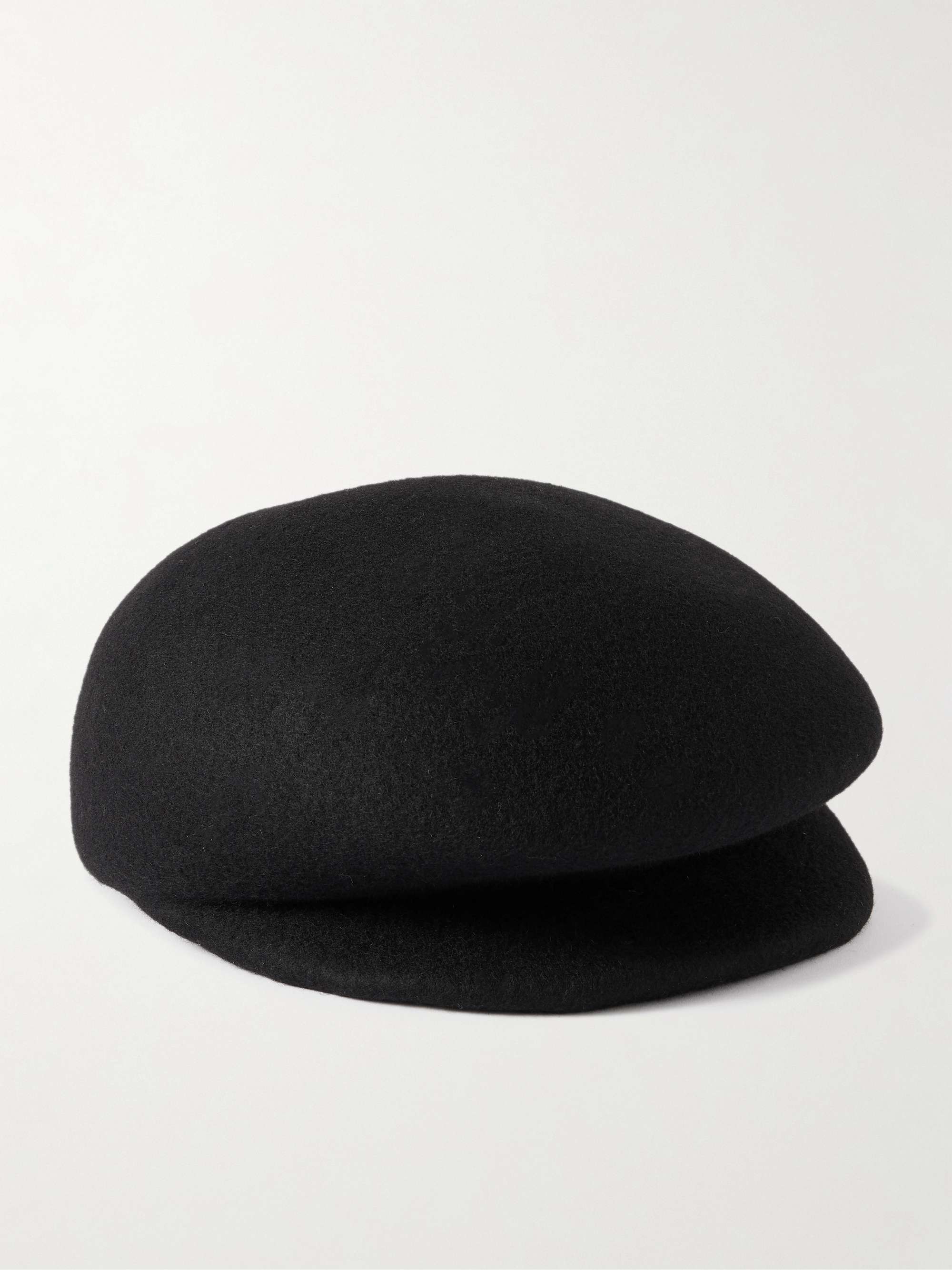 Laurel Wool-Felt Flat Cap
