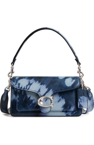 Tabby Tie Dye Leather Shoulder Bag