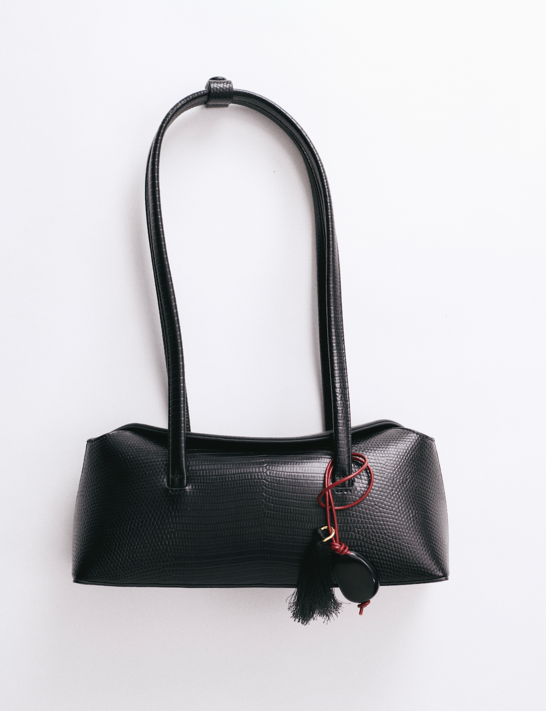 Mini Chrystie Bag - Reptile Noir With Charm