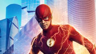 Grant Gustin in The Flash poster art