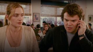 jack Black and Kate Winslet talking in The Holiday