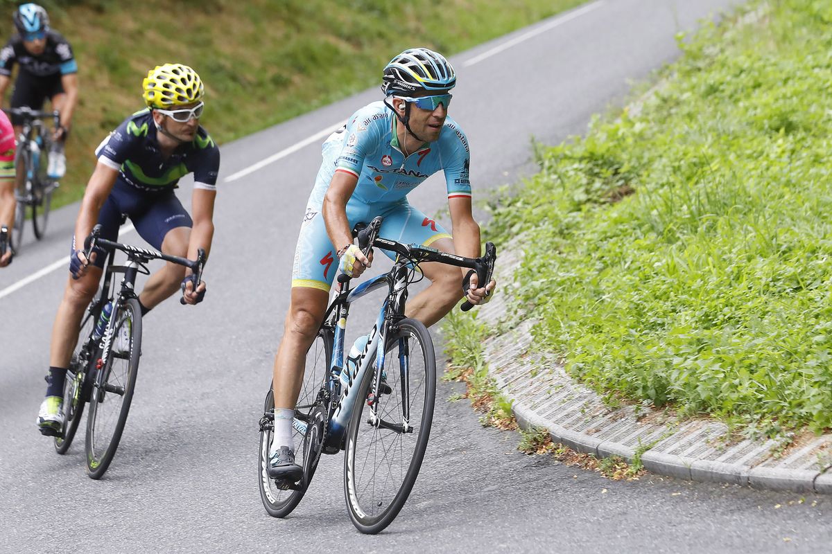 Vincenzo Nibali (Astana) in the breakaway