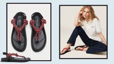 Image of M&S rope sandals & Miu Miu sandals
