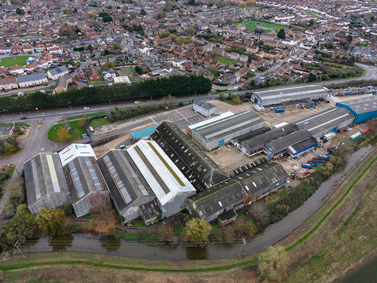Photo of of an industrial site taken with the DJI Mini 5 Pro drone