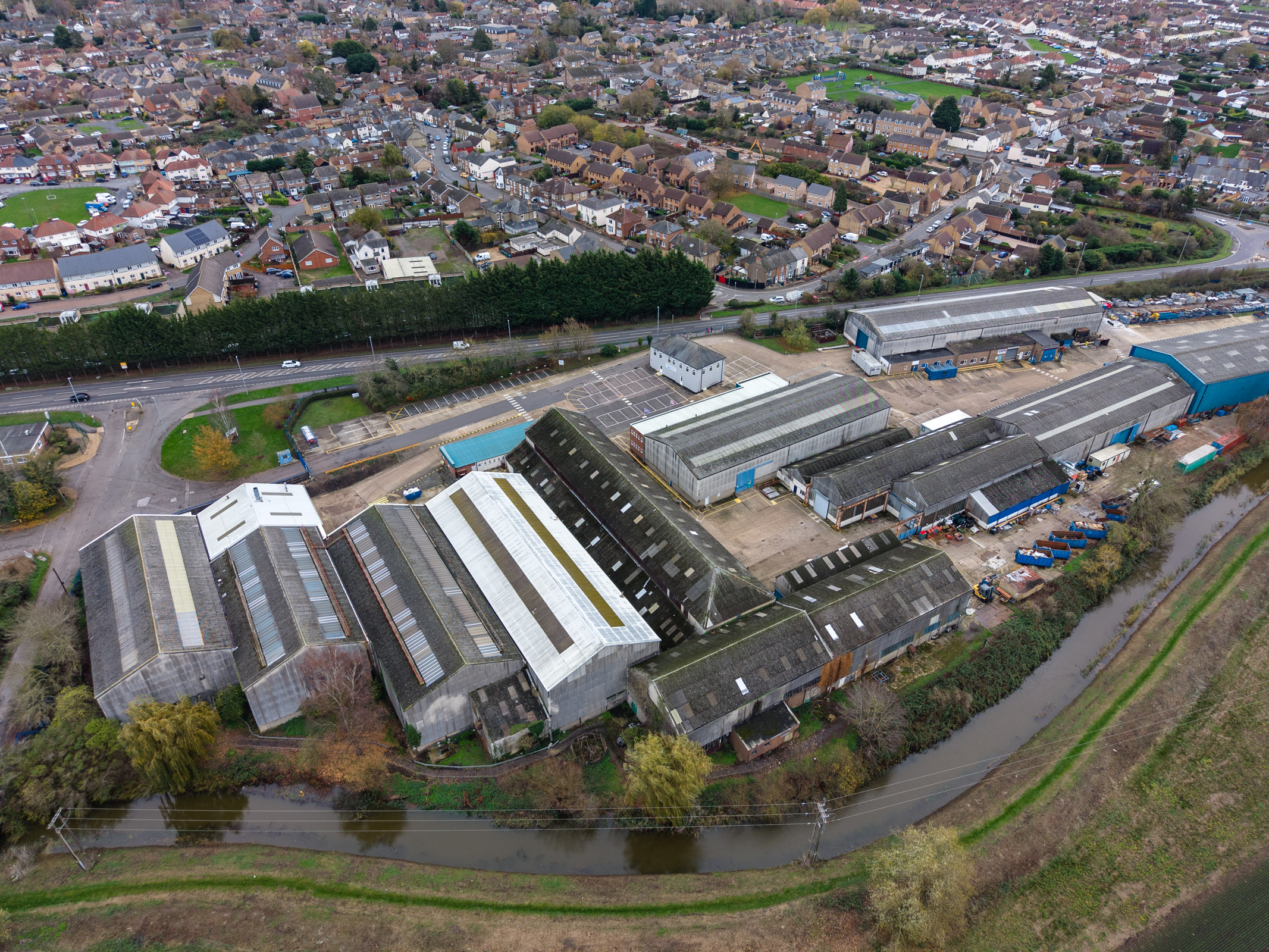 Photo of of an industrial site taken with the DJI Mini 5 Pro drone