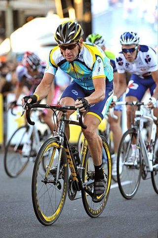 Lance Armstrong tested his legs at the Tour Down Under.