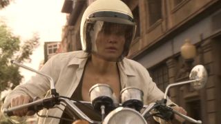 jennifer lopez on a motorcycle in the mother