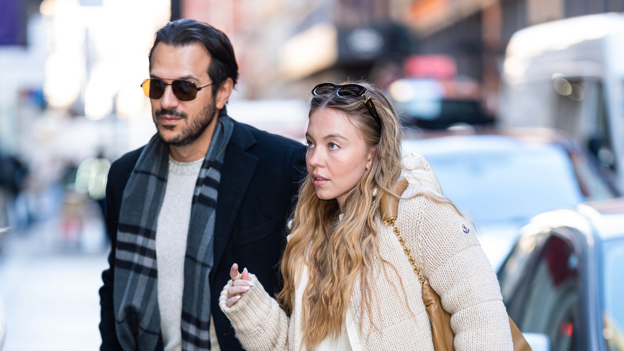 Sydney Sweeney and Jonathan Davino in New York City
