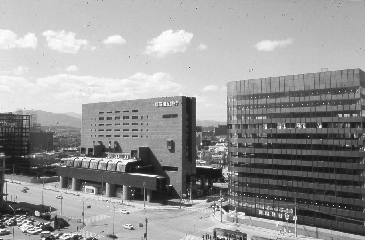 Fukuoka Sogo Bank (Head Office), Arata Isozaki, Fukuoka Prefecture, 1971 - Unknown