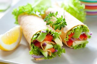 A veggie wrap