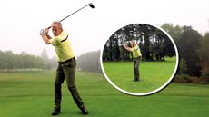 Golf Monthly Top 50 Coach Gary Alliss demonstrates rhythm in the golf swing