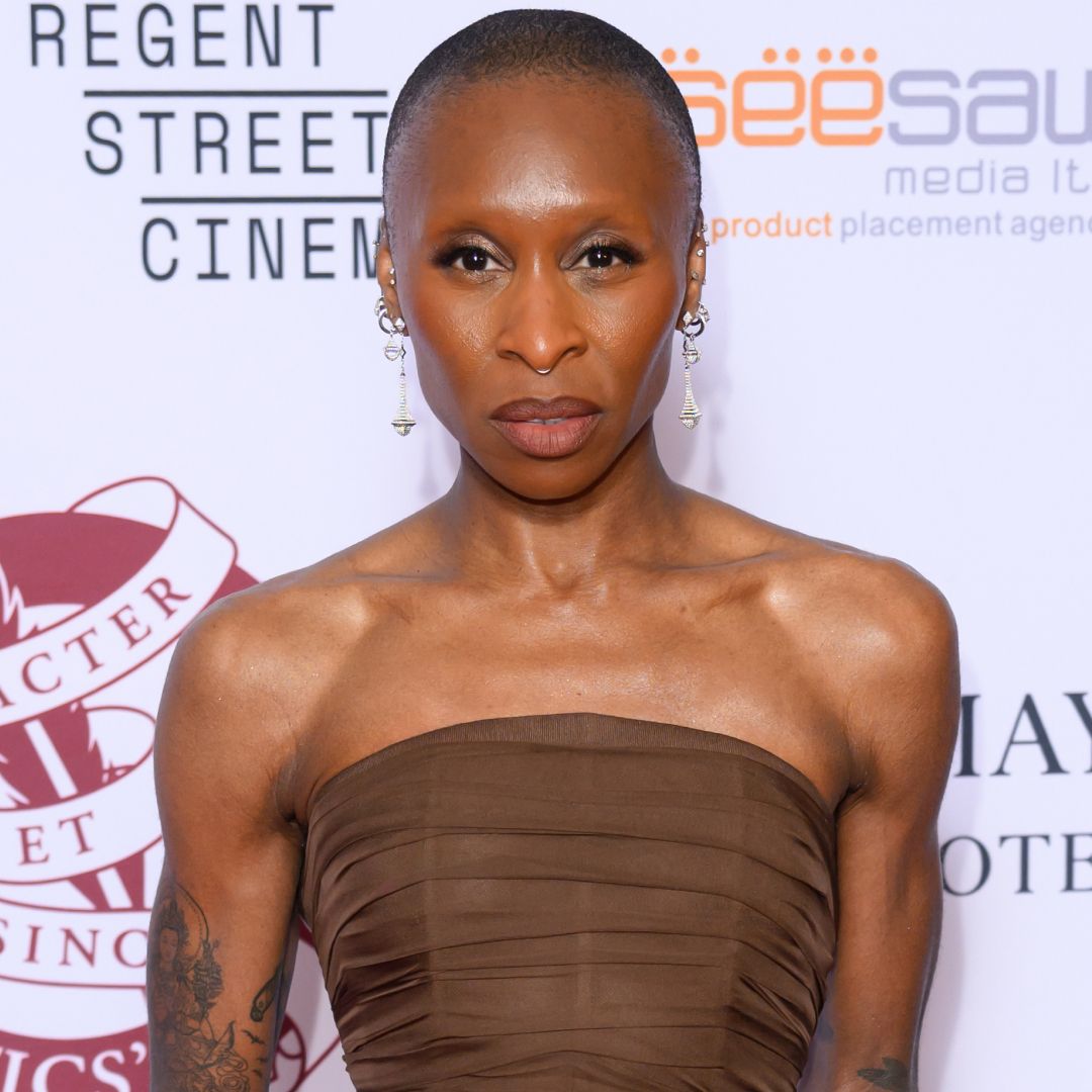 Cynthia Erivo skipped the 2026 Grammys for a chocolate brown Balenciaga gown in London